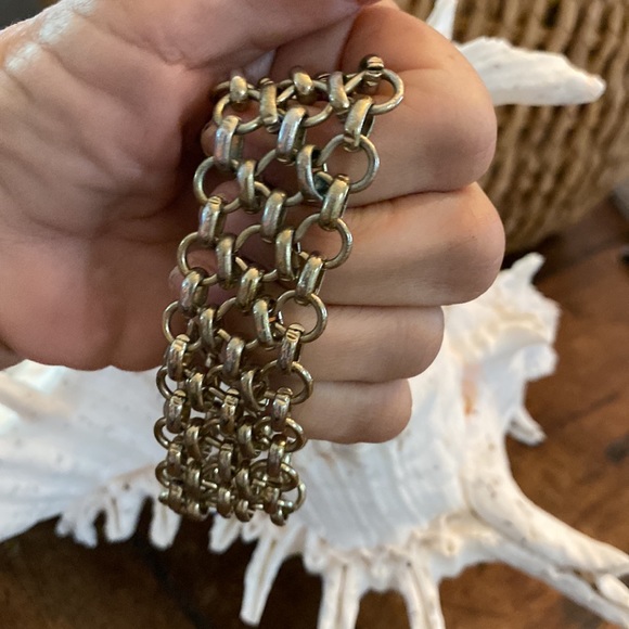 Chain link silver-tone bracelet - Picture 7 of 7
